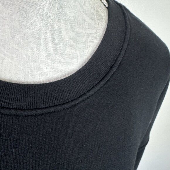 Perfectwhitetee Women's Oversized M French Terry Sweatshirt Black EUC - Picture 6 of 14